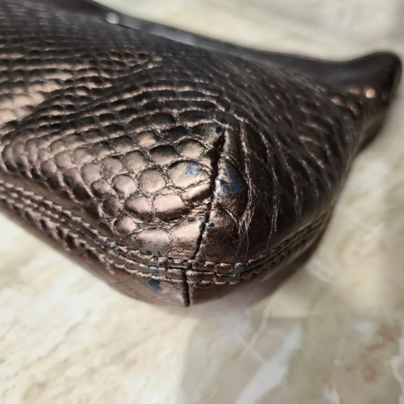 Michael Kors Gold Python Clutch Bag - Picture 8 of 11